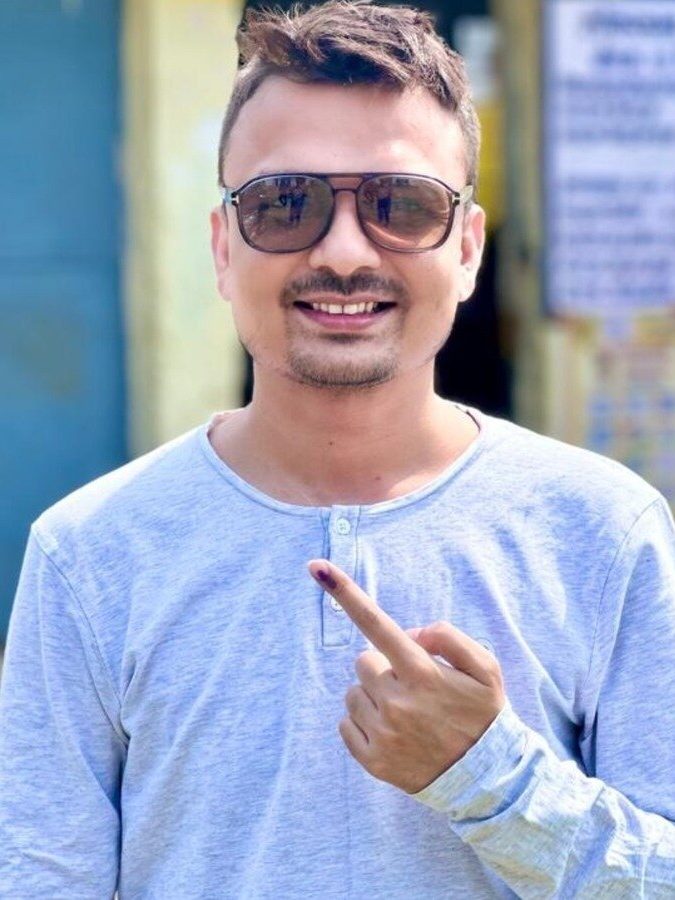 Vivek Tirpude smiling, in a photograph taken before his surgery